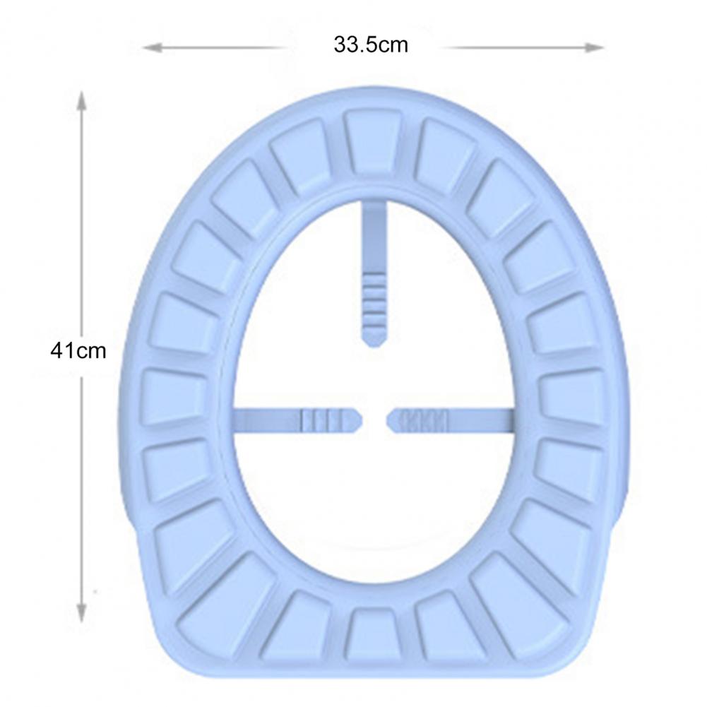 Silicone Toilet Seat Cover Washable Toilet Seat Cover Waterproof Sticker Toilet Lid Cover Toilet Cup Covers Bathroom Accessories
