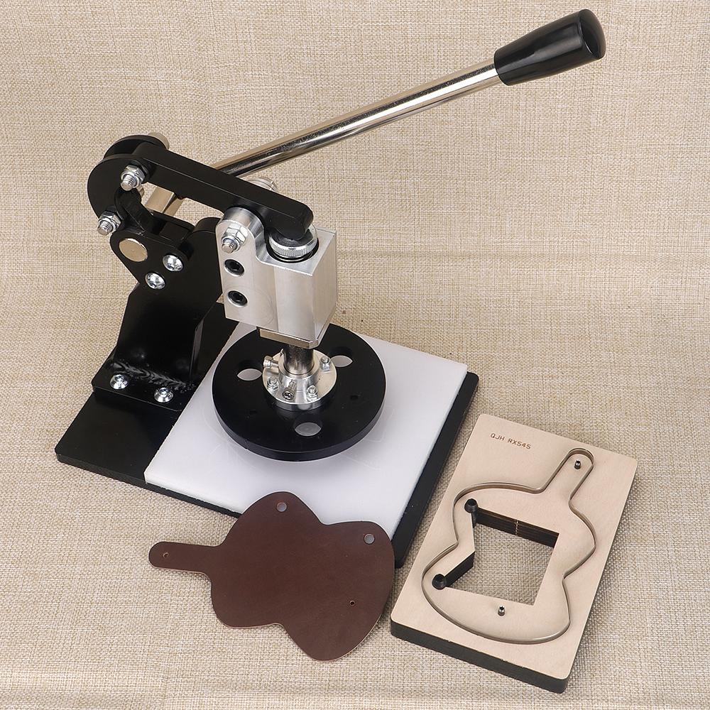 1pc Carton Steel Manual Die Cutting Machine, Small Leather Cutting Presser, Hand Pressing Stamping Tool, No Battery Required