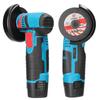 12V Brushless Mini Angle Grinder with 4 Saw Blades - Rechargeable Lithium Electric Polisher & Cutting Tool