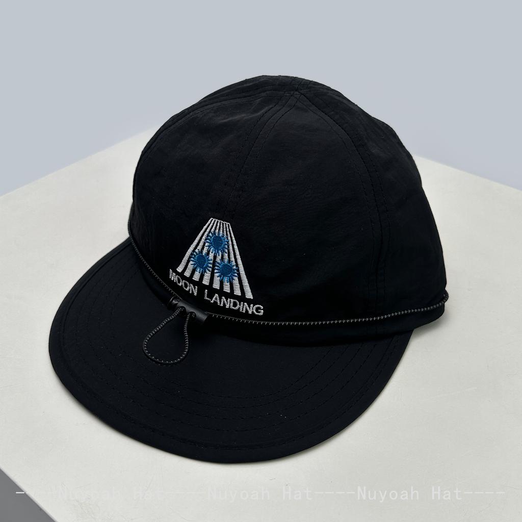 And Women Korean Style Quick-Dry Embroidered Letter Prints Baseball Caps Sun Protection Adjustable Drawstring All-Match Peaked Hats Ins Fashion