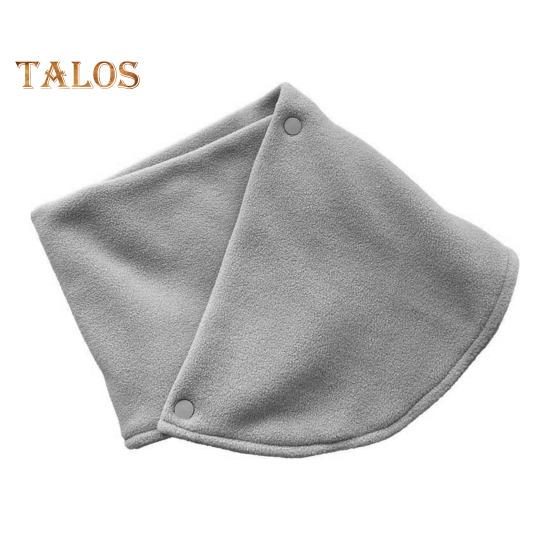 

Однотонный женский шарф из утолщенного бархата, теплый шарф с застежкой на пуговицы, быстросохнущий, впитывающий пот шарф-обертка серый