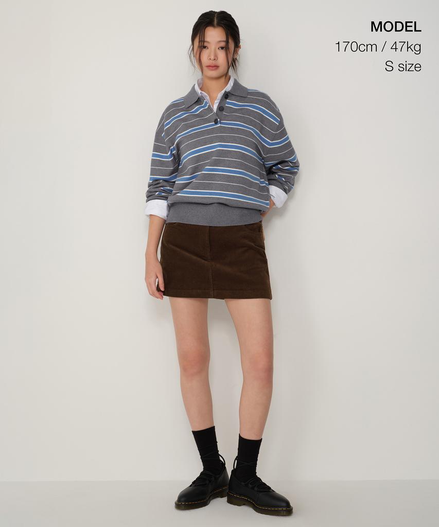 Musinsa Standard Woman 14W Corduroy Low-Rise Mini Scotts [Brown]