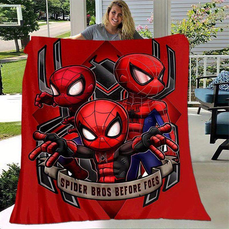 Spider-man Sød Trykt Tæppe Rektangulært Blødt Komfortabelt Moderne Stil Polyester