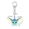 Kawaii Eevee Vaporeon Flareon Q Version Anime Characters Acrylic Keychain Umbreon Cartoon Ornaments Backpack Charm Accessories