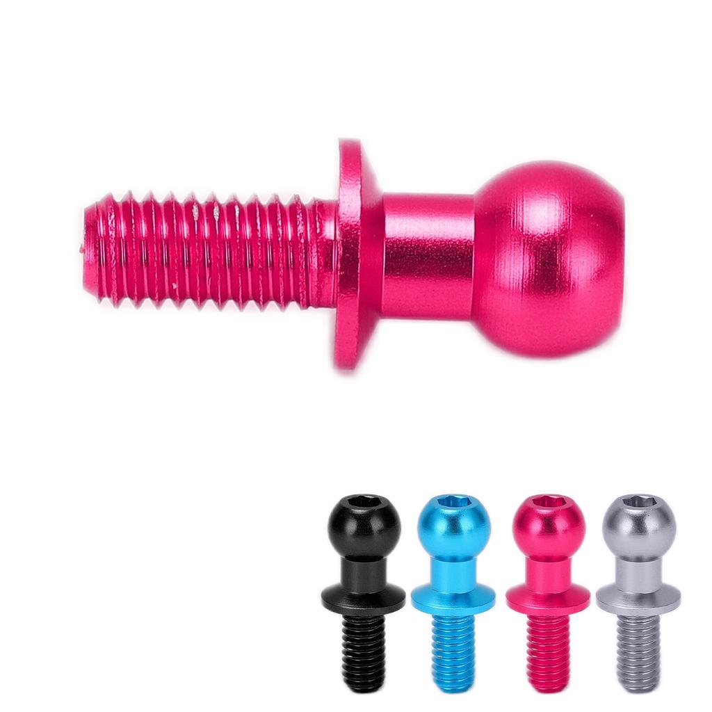 Universal Spare Parts for RC Cars M3 Metal Hex Ball Screw Compatible with Tamiya TT01/02 RC Car Tie Rod Ends and Shock Mounts