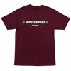 Independent Trucks SHEAR Skateboard T Shirt BURGUNDY