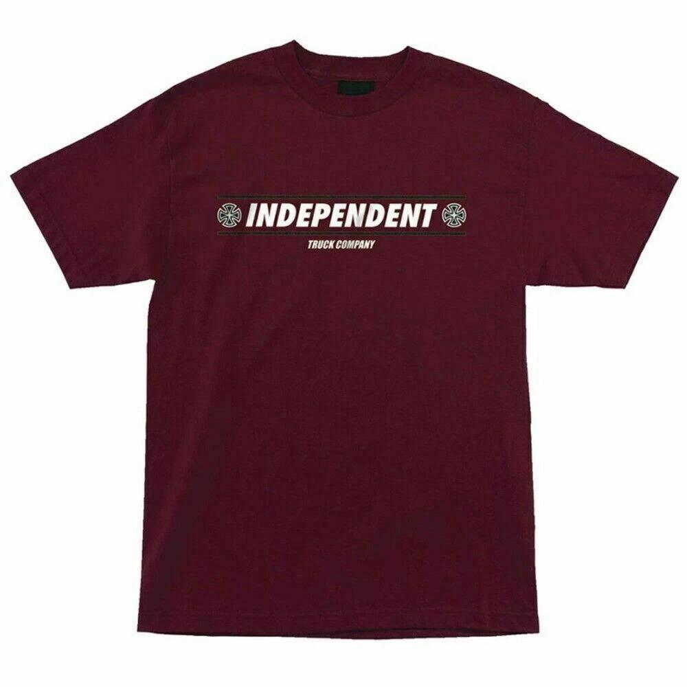 Independent Trucks SHEAR Skateboard T Shirt BURGUNDY XL