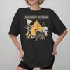 Rock Vintage Vestiti Angina Pectoris Banda Merch Top Moda Y2k Magliette Casual Larghe Streetwear Magliette con Stampa Grafica Unisex
