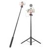 Camera Tripod Lightweight Extendable Selfie Stick Aluminum Vlog Stand with 360 Degrees  Ball Head