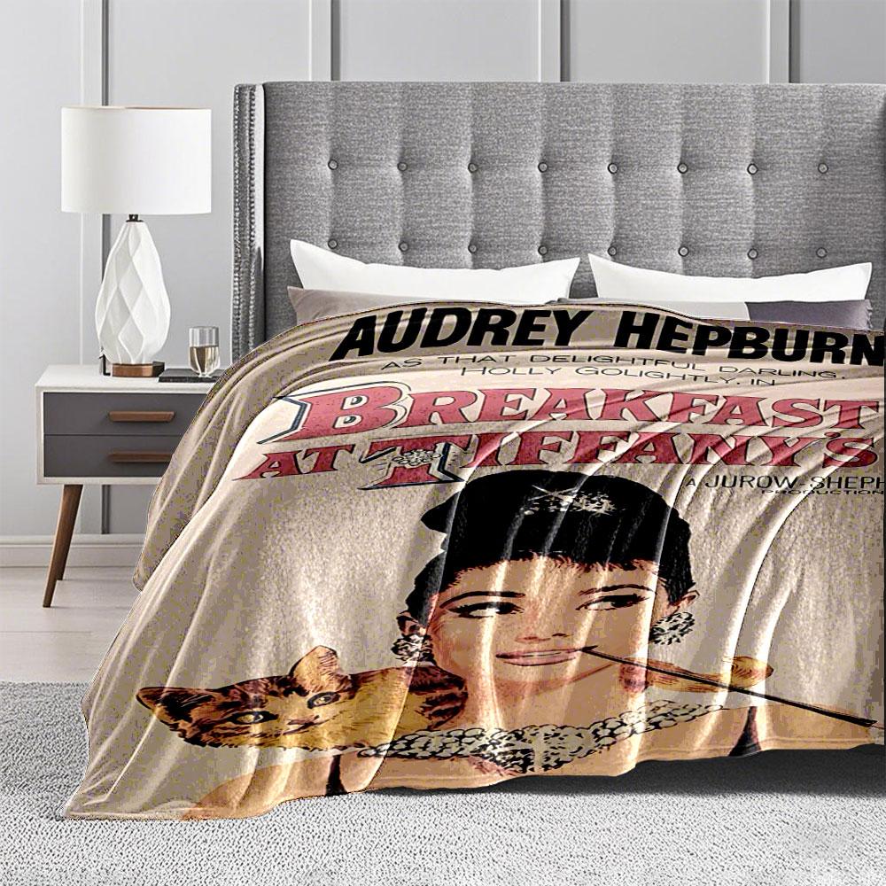 Breakfast at Tiffany's Art Blanket for all seasons blanket lunch break throw gift
