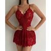 Lace Perspective Suspender Dress Plus Size Four Seasons Ladies Temptation Pajamas Nightdress