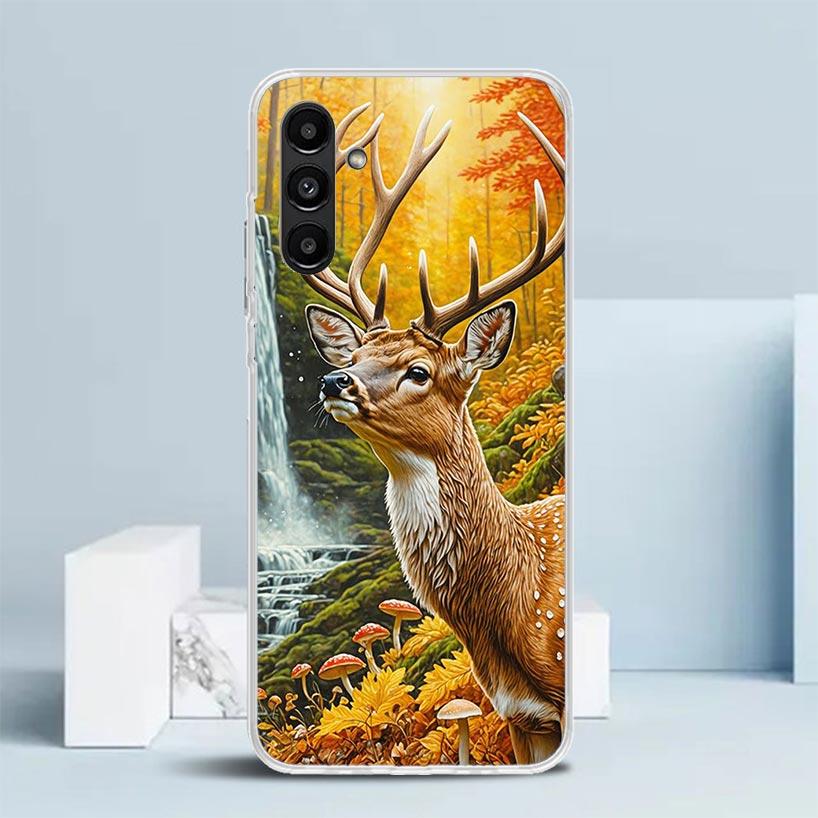 Deer Hunting Camo Cover for Samsung Galaxy A17 A37 A57 A16 A26 A36 A56 A15 A14 A55 Phone Case A13 A53 A25 A35 A24 A34 A23 A33 Ga