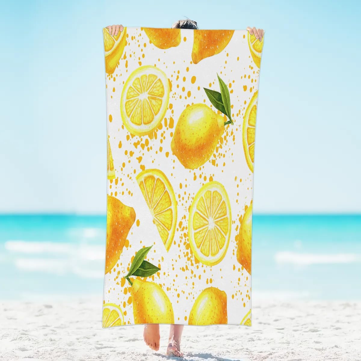 

Strawberry Fruits Beach Towel for Women Men Kids Lightweight Microfiber Beach Towels Sand Free Quick Dry Soft Beach Blanket Pool W30*H60(CM)