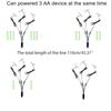 USB/Type C to 3 LR6 AA Battery Eliminator Cable for 2AA battery Powered Radio Gameboy Lamp Remote Control Cordless phone