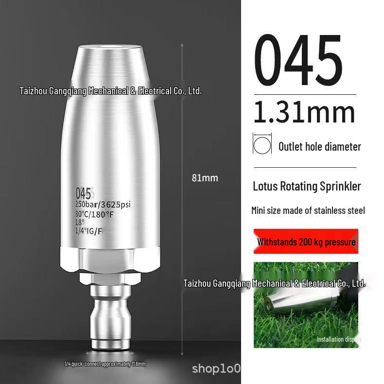 

Насадка для мойки высокого давления из нержавеющей стали с вращением на 360° для удаления ржавчины и коры