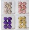 6Pcs Party Decoration Christmas Decorative Ball Home Decor Xmas Hanging Balls Tree Ornament