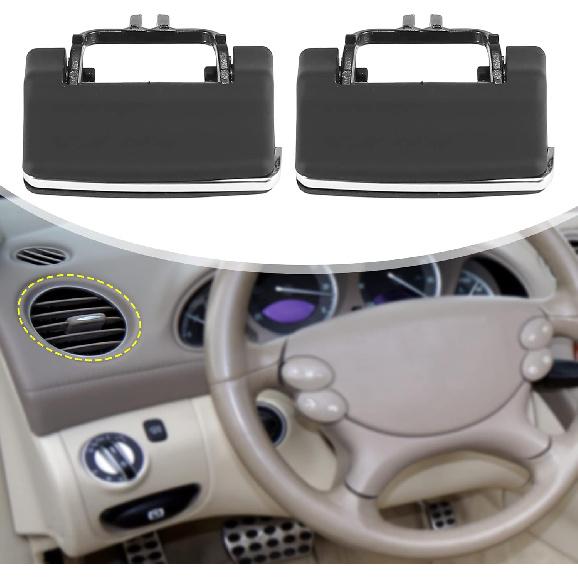 ACROPIX Front Left Right AC Vent Air Conditioning Vent Outlet Tab Clips Fit for Mercedes Benz GL450 ML350 ML550 - Pack of 4 Black