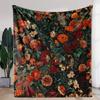 Soft Warm Vintage Floral Flannel Blanket For Sofas, Beds, Camping And The Perfect All-Season Gift Blanket For Christmas Gifts