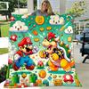 1pcSuper Mario Adventure Plush Blanket - Soft Comfortable, All-Season GiftB06015m