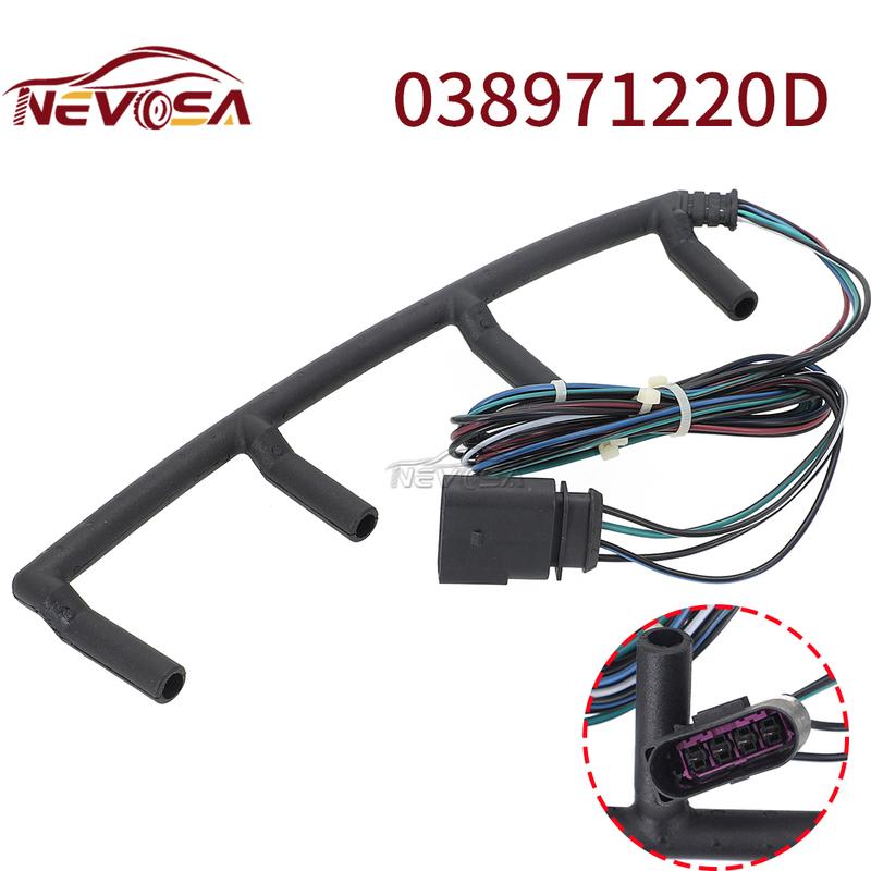 Car Glow Plug Wiring Harness For Volkswagen VW 2003 2004 Golf Beetle Jetta 1.9L TDI 2004-2006 Seat Leon 2000 038971782C