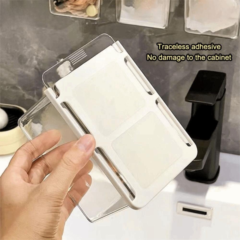 Pull-Out Drawer Style Storage Box PP Makeup Cotton Organizer New Storage Shelf Desktop Storage