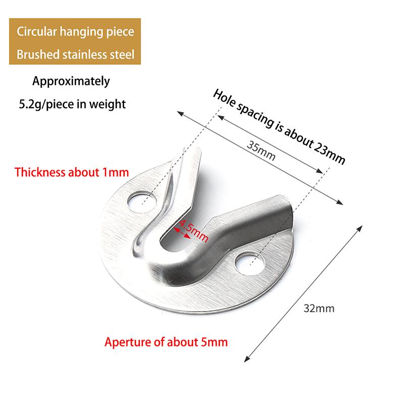 10 Pcs/lot Plate Hangers Flush Mount Bracket Furniture Hooks Coat Picture Frame Shelf Iron Stands Invisible Wall Hanging Plate