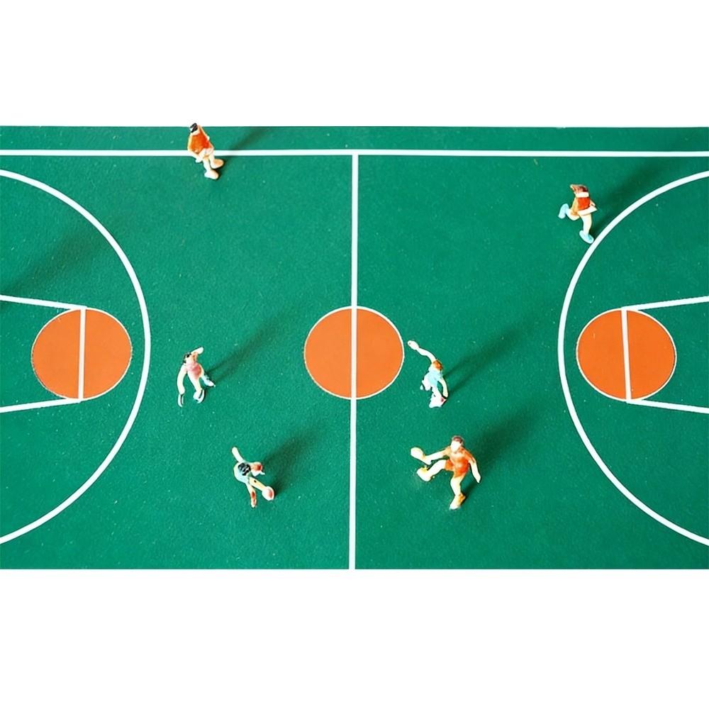 10pcs 1/75 1/50 Scale Football Player Model Colorful Football Sports People