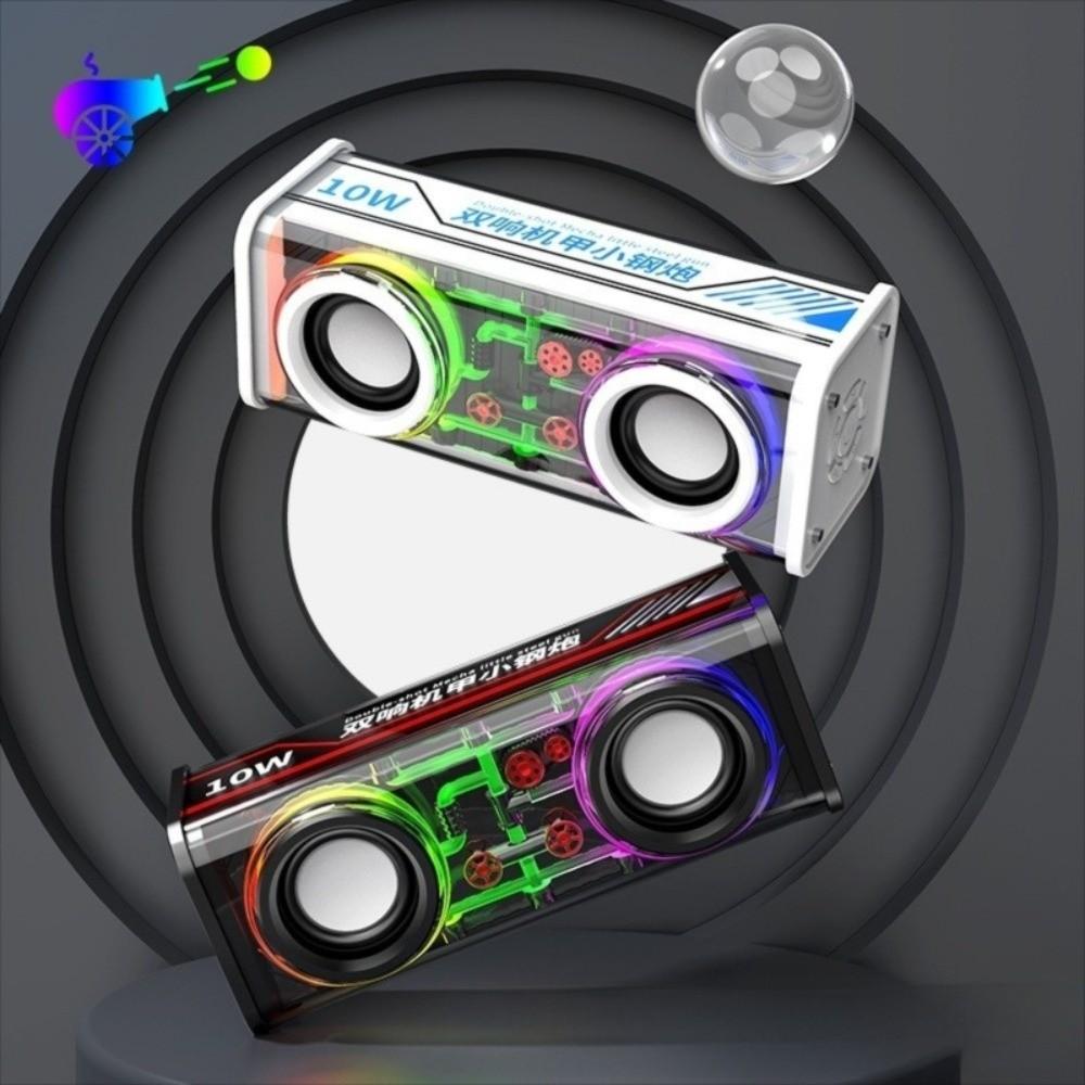 Mini Size Mecha Speakers Transparent Wireless Speakers New Bluetooth 5.0 Speakers