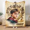 Custom Name "Harry Potter Magical Journey" blanket for Couch & Bed, Plush Cozy Fuzzy Blanket Super Soft & Warm Blankets for Fall and Winter. 0908102