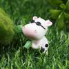 Landscape Home Decoration Little Statue Scene Animal Model Cartoon Cow Figurines Miniature Cattle