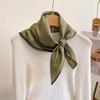 Double-sided heterochrome cotton and linen feel cashew flower medium square scarf women's new Chinese retro style shawl spring and summer versatile si