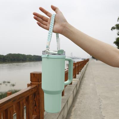 Water Bottle Hand Strap Sturdy Sling for 16-40oz Bottles Durable Silicone Ring Water Bottle Carrier Easy Carry Outdoor Sports Cup Accessories