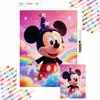 5D DIY Full Circle Diamond Painting Kit Magical Mickey Cloud Rainbow Home Decor Gift
