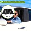 Door Pillar Window Trim for Chrysler Pacifica 2017-2021 Black Front Rear Left Right Anti Scratch Sticker Pillar Posts Door Outer Exterior Cover 6 Pcs