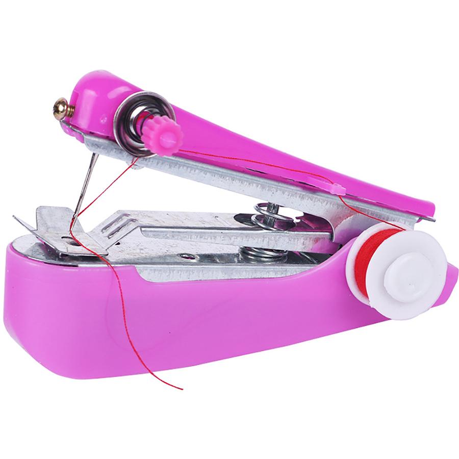 4 Colors Mini Handheld Manual Sewing Machine Home Quick Clothing Repair Tool Suitable for Cloths Fabrics Common Sewing Tools