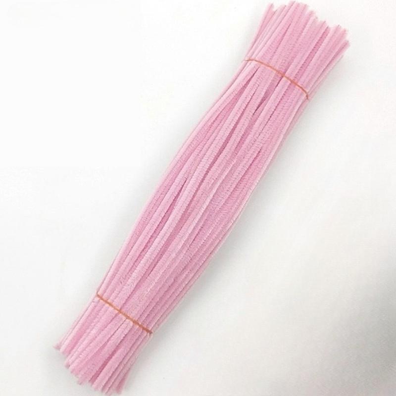 500pcs Chenille Stem Pipe Kids DIY Creative Chenille Sticks Cleaners Kindergarten Educational Handmade Material Plush Strips