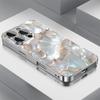 Natural Mother of-Pearl Tempered Glass Phone Case For iPhone 18 17 16 15 14 13 12 11 Pro Max Plus Shockproof Hard Cover Coque