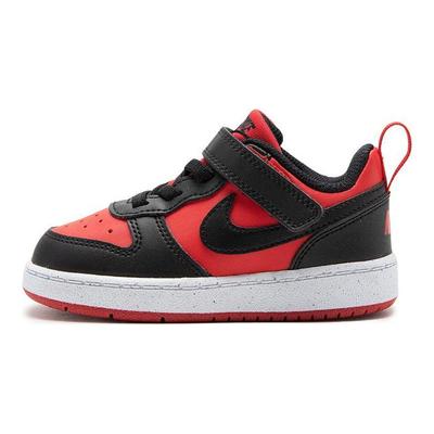 Court Borough Low Recraft PS Black University Red Kids Sneakers White DV5457-600