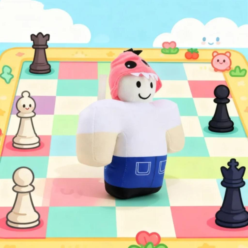 Kawai Rubare Un Cervello Sammy Jandel Peluche Anime Gioco Peluche Carino Uomo Quadrato con Cappuccio Regalo di Compleanno Natale per Bambini e Fan