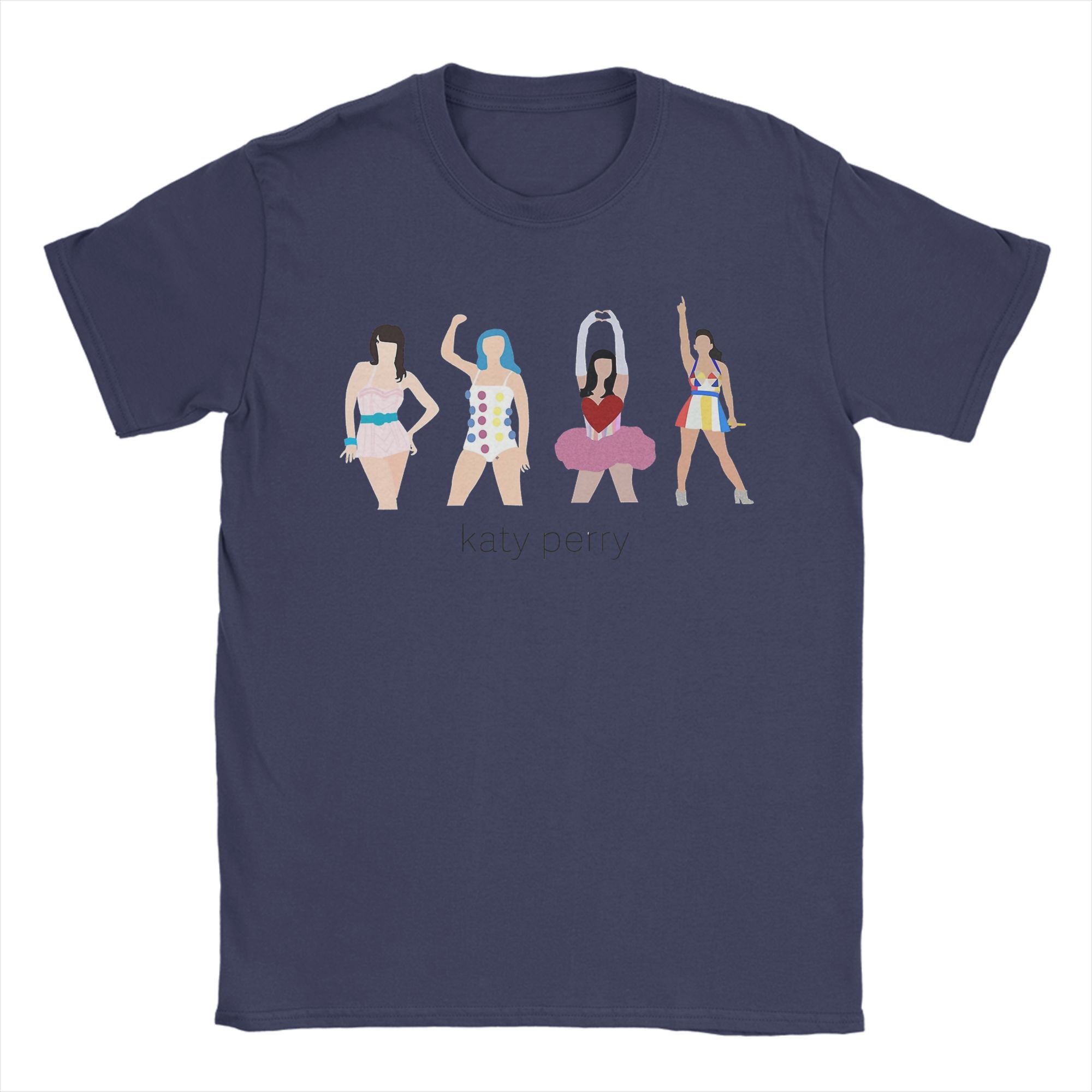 

Katys Perrys Cartoons TShirt Unisex Amazing Cotton Tee Shirt Round Neck Short Sleeve T Shirt 4XL 5XL Tops 4XL