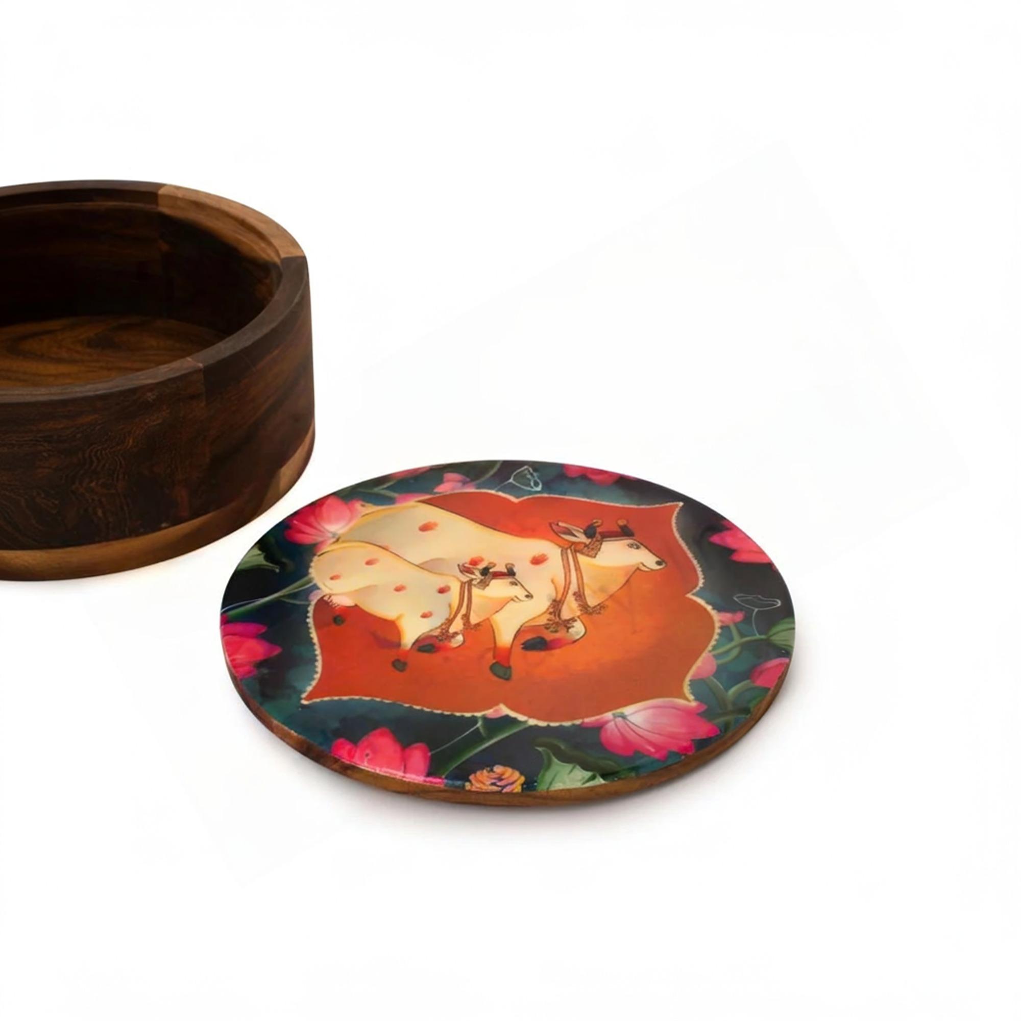 Wooden Round Multipurpose Box 1670₽
