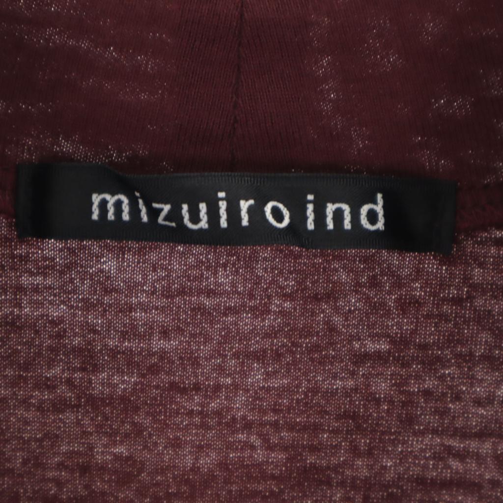 Mizuiro ind Made in Japan Langarm weite Tunika Bordeaux Serie Damen Gebraucht