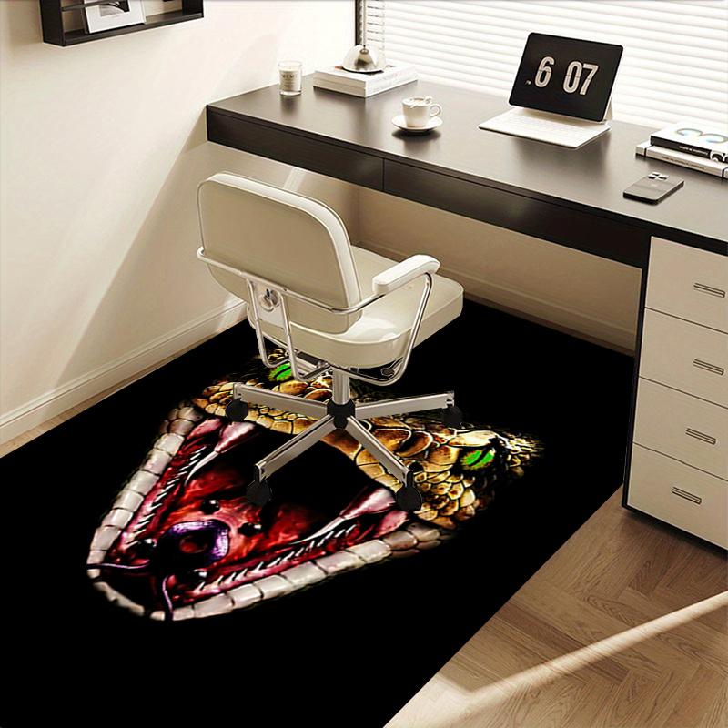 Snake Office Chair Mat: Office Carpet for Desk, Oversized Rug for Home Decor, Sofa Mat, Gift Idea for Any Room