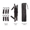 Kepulide Military Green Aluminum Camping Tripod Clothes Rack