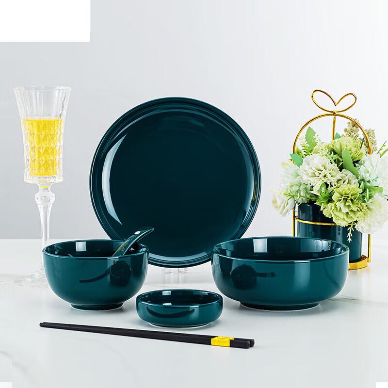 

Jingdezhen Underglaze Ceramic 6-Piece Individual Soup Bowl Set