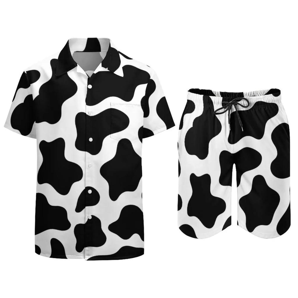 Psychedelic Magic Mushroom Men Sets Printed 3D Print Casual Shirt Beach Shorts Oversized 2Pcs Set Vacation Hawaiian Man Suits