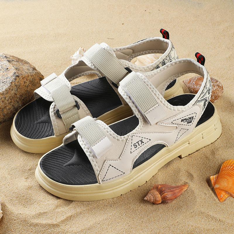 

Сандалі чоловічі нові дихаючі нековзні універсальні повсякденні сандалі для водіння літні вуличні нековзні зносостійкі спортивні пляжні туфлі 44