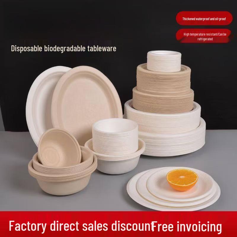 Disposable 10-inch White Paper Plates