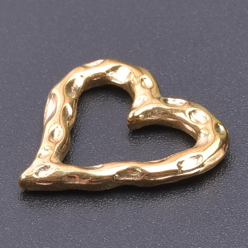 5pcs Gold Color Various Irregular Circle Pendants Women Men Necklace Charms Stainless Steel Pendant Jewelry Making Accessories