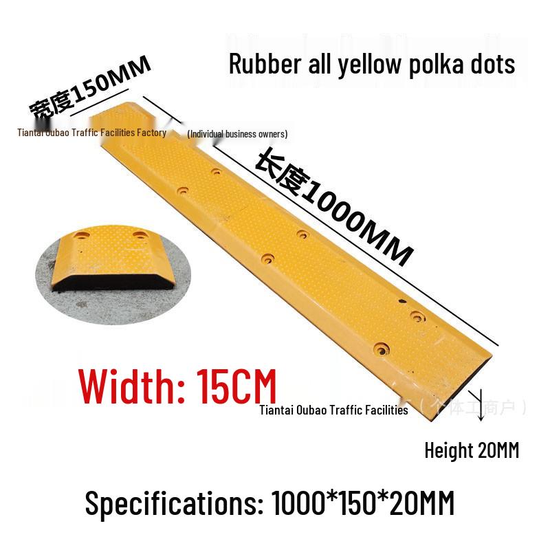 Non-Motorized Lane Mini Bump & Anti-Skid Strip for Bicycles and Pedestrians